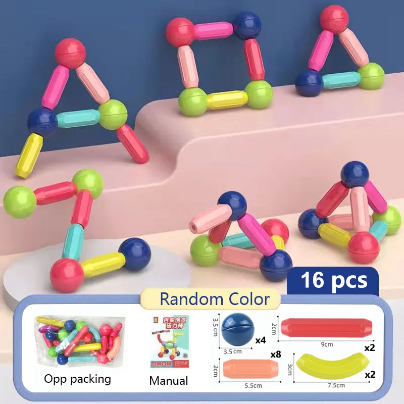 Blocos de Construção Magnéticos  -  Infantil